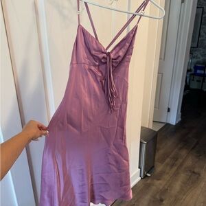 HUGO BOSS Pink Silk Mini Dress